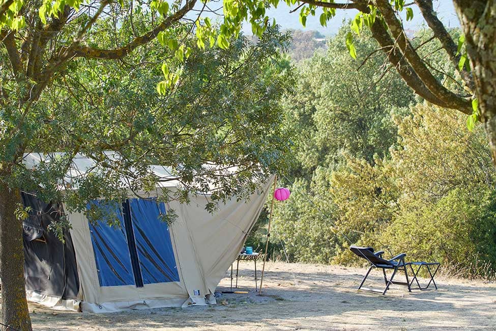 caravane pliante camping nature - Rustic Campsite in France (C&eacute;vennes) | Mas Cauvy