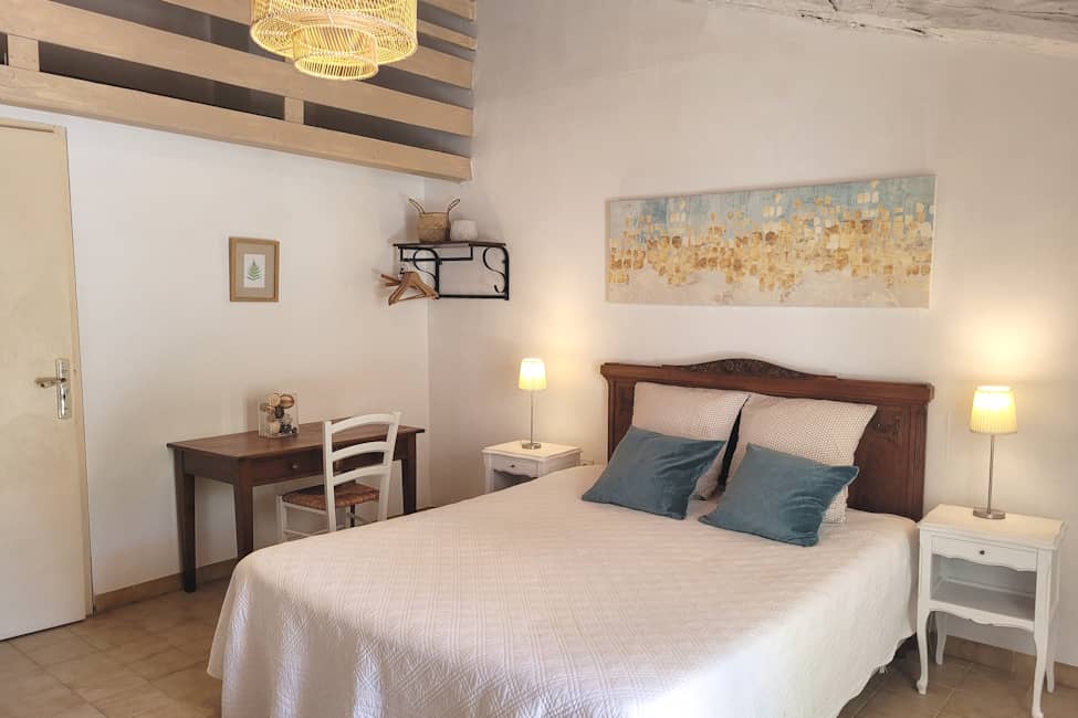 chambre hote cevennes terrasse cigales - Gastenkamer met buitenruimte in de Cevennen -Les Cigales | Mas Cauvy